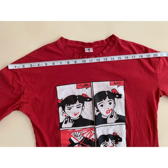 Boxy Tee Pop Art Style Comic Girl - Picture 5 of 10